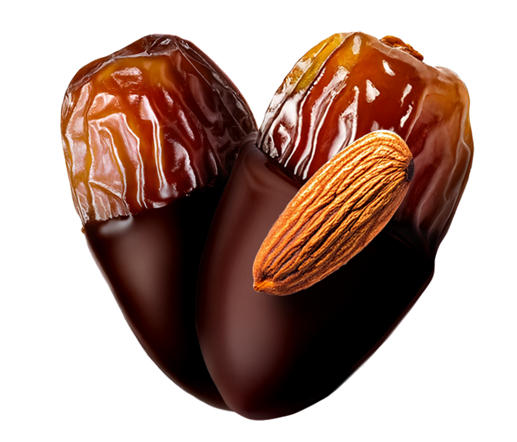Dark Chocolate Covered Dates with Almond