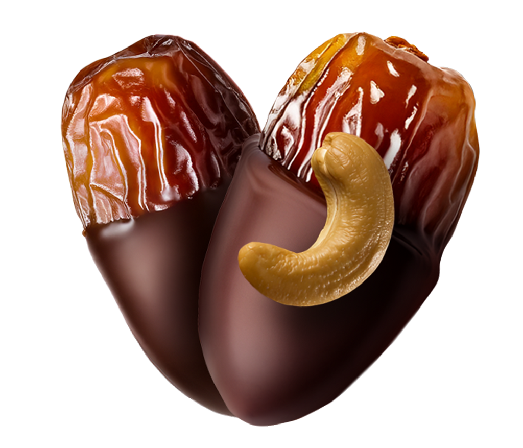 Milk Chocolate Covered Dates Stuffed With Cashews