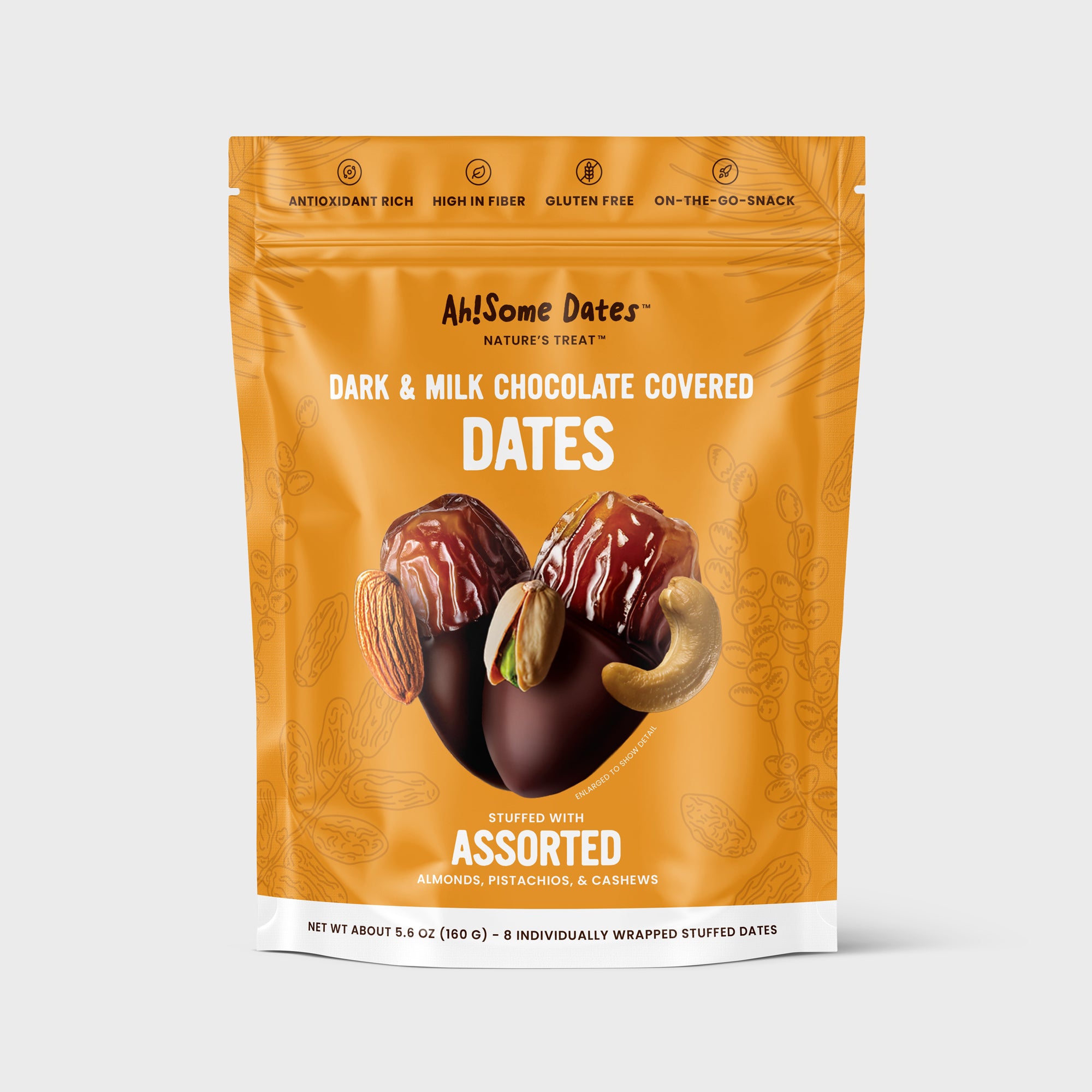 Assorted: Dark Chocolate Covered Dates with Nuts