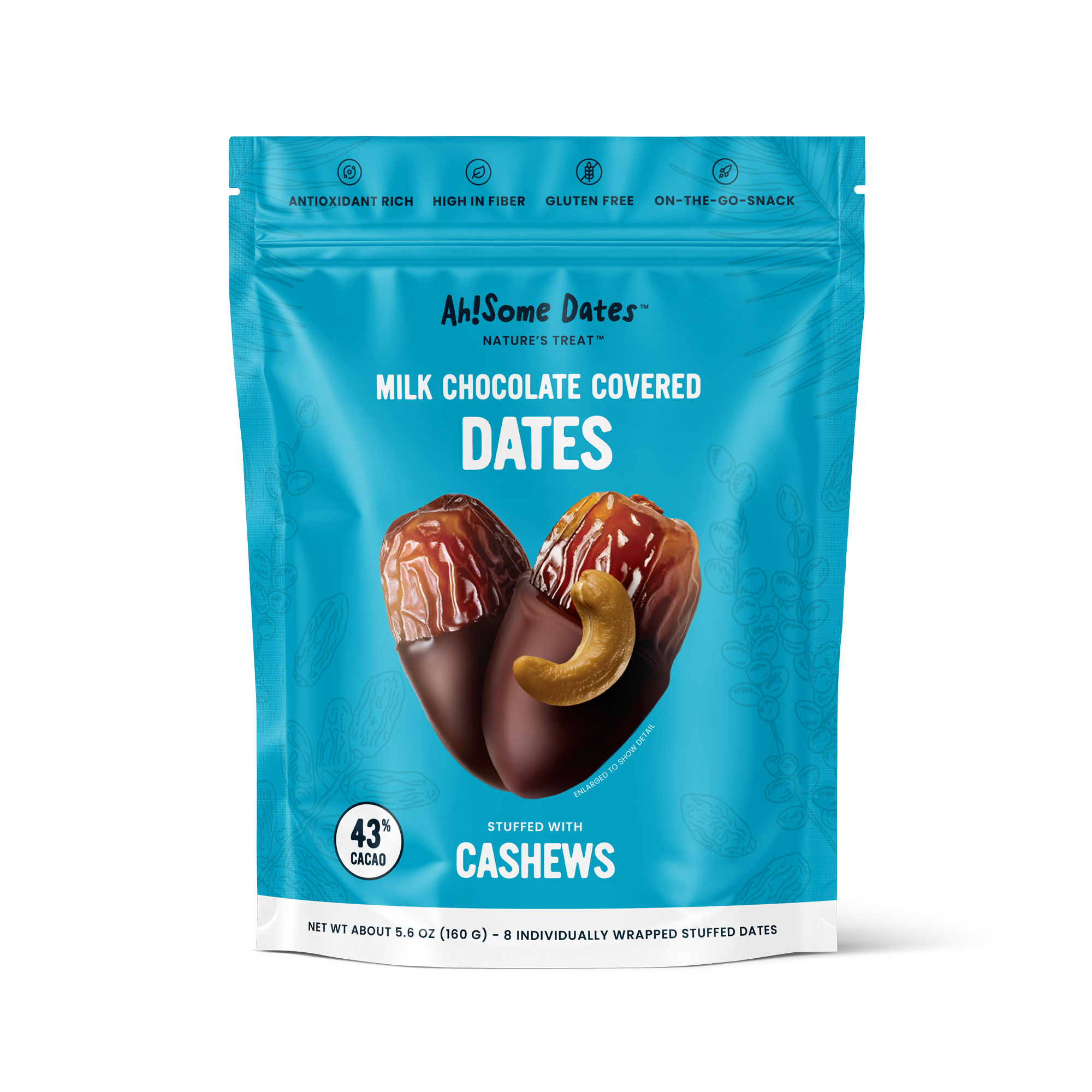 Milk Chocolate Covered Dates Stuffed With Cashews